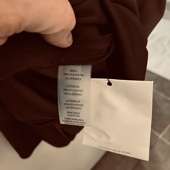 CALVIN KLEIN NWT Brown Dress. Size 6 - Picture 6 of 6